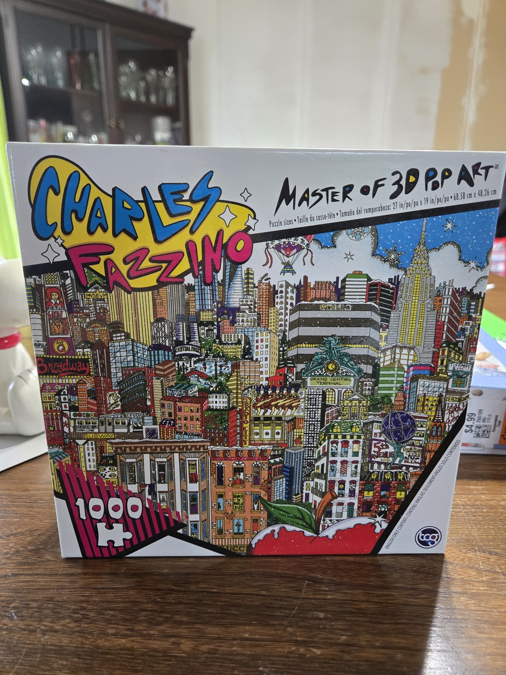 1000-Piece 3D Pop Art Puzzle - Colorful Cityscape